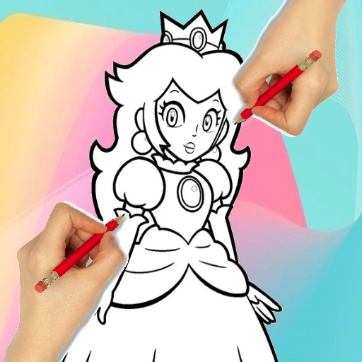 ไอคอน princess peach Coloring Book
